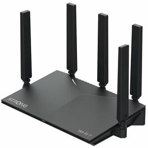 Strong Router WiFi 7, BE3600Mbps Dual-Band, 1 Porta × 2,5 Gbps WAN, 3 Porte LanGigabit , 5*Antenne esterne 3dBi, Compatibi