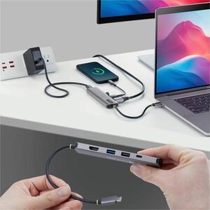 StarTech.com Adaptateur Multiport USB-C vers HDMI avec Charge PD 140W, HDMI 4K, Hub USB 2 Ports 10 Gbps, 1 Port USB 2.0, M