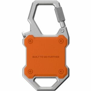 Urban Armor Gear Monarch AirTag, Luggage, Outdoor, Wallet Asset Tracking Tag Holder - Polycarbonate, Aluminium - Orange, S