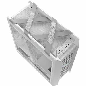 ROG Strix Helios II EATX mid-tower gaming case with dual tempered glass side panels, GPU support for up to 450mm in length