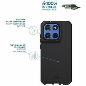 MOBILIS SPECTRUM_R Rugged Case for Motorola moto g67 Smartphone - Honeycomb - Design - Black - Drop Resistant, Shock Resis