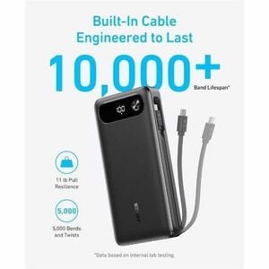 Power Bank ANKER A1383 - Nero - Per iPhone, Smartphone, Console di giochi portatile, MacBook Air, Nintendo Switch, Compute