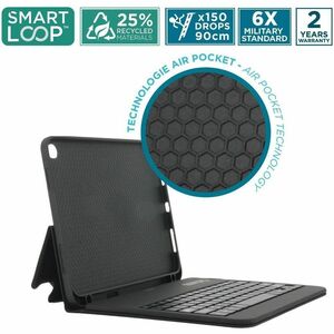 MOBILIS Element Keyboard/Cover Case (Folio) for 27.9 cm (11") Samsung Galaxy Tab A11+, Galaxy Tab A9+ Tablet - Black - Dro