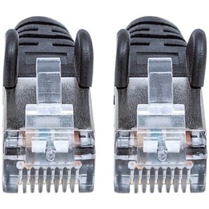 Network Patch Cable, Cat6, 2m, Black, Copper, S/FTP, LSOH / LSZH, PVC, RJ45, Gold Plated Contacts, Snagless, Booted, Lifet