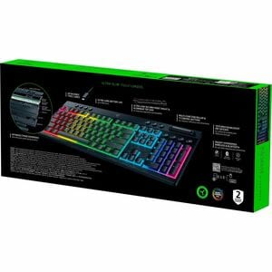 Clavier de jeu Razer BlackWidow V4 - Pleine taille - Câblé / Sans fil Connectivité - USB Type C Interface - RGB LED - Fran