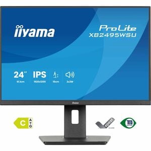 iiyama ProLite XB2495WSU-B1 24 Zoll Klasse WUXGA LED-Monitor - 16:10 Format - Mattschwarz - 61,2 cm (24,1 Zoll) Viewable -