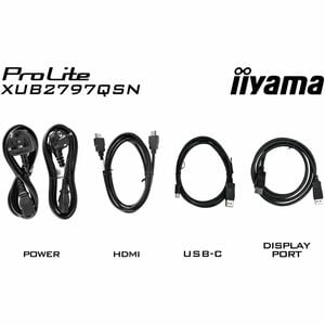iiyama ProLite XB2797QSNP-B1 27 Zoll Klasse WQHD LED-Monitor - 16:9 Format - Mattschwarz - 68,6 cm (27 Zoll) Viewable - IP