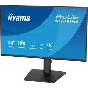 iiyama ProLite XB2491HS-B1 24 Zoll Klasse Full HD LED-Monitor - 16:9 Format - Mattschwarz - 60,5 cm (23,8 Zoll) Viewable -