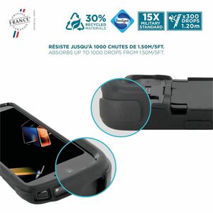 MOBILIS Protech Robust Hülle für Zebra Mobilcomputer - Schwarz - Sturzsicher, Stoßfest, Kratzfest, Staubfest, Schlagfest, 