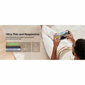Belkin Titan SmartShield 9H Glas Blickschutzfilter für Samsung - für AMOLED Smartphone - Sturzsicher, Kratzfest, Resistent