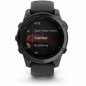 Garmin fēnix E Smartwatch - Slate Grigio, Acciaio, Nero Colore della struttura - Acciaio inox Materiale della struttura - 