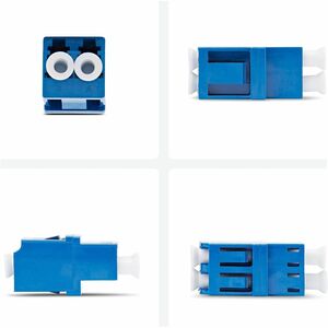 StarTech LC to LC Coupler, Single Mode LC Fiber Coupler, LC/UPC Duplex Adapter, Fiber Optic LC Coupler for Patch Panel - L