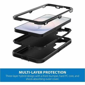 Strike Rugged Case for Samsung Galaxy S26 (Black) - For Samsung Galaxy S26 Smartphone - Black - Drop Resistant, Shock Resi