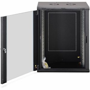 Digitus Dynamic-N 16U Wandmontierbar Geschlossener Schrank Rackschrank für Networking, Server - Hellgrau - Stahl, Glas, Bl