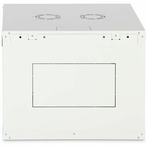 Digitus Dynamic-N 9U Wandmontierbar Geschlossener Schrank Rackschrank für Networking, Server - Hellgrau - Glas, Stahl, Ble