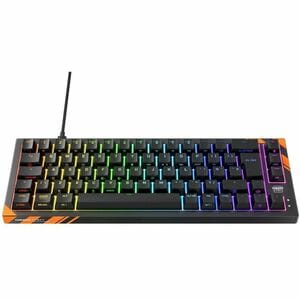 CHERRY K5 Pro TMR G8E-24200 Gaming Keyboard - Compact - Cable Connectivity - USB Type A Interface - RGB LED - German - Bla