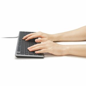 Clavier Kensington KB515 - Pleine taille - Câble Connectivité - USB Type A, USB Type C Interface - Anglais international -