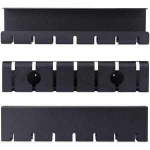 StarTech.com Cable Routing - Black - 2 Pack Pack - TAA Compliant - Cable Management Tray - 530.9 mm Length - Steel, Metal