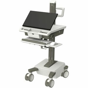 Ergotron Mosaic Medical Trolley - TAA Compliant - Push/Pull Handle - 19.50 kg Load Capacity - 4 Casters - 127 mm Caster Si