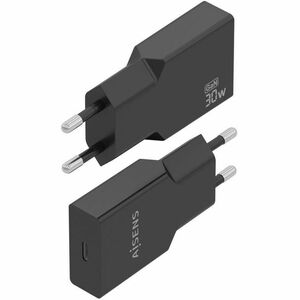 CARGADOR GAN ULTRA DELGADO 30W 1XUSB-C PD3.0 NEGRO