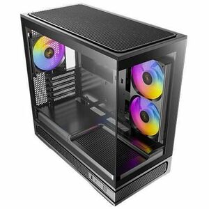 Boîtier d'ordinateur Antec Constellation - Noir - En verre trempé, Mesh, Acier, Plastique - 1 x 240mm, 1 x 120mm Fan(s) In