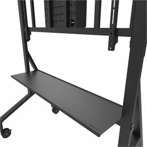 Neomounts Display Cart - 125 kg Load Capacity - 4 Casters - Steel - 1320 mm Width x 750 mm Depth x 1625 mm Height - Black 