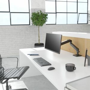 Ergotron Mounting Arm for Monitor, Display, LCD Display - Black - Height Adjustable - 1 Display(s) Supported - 86.4 cm (34