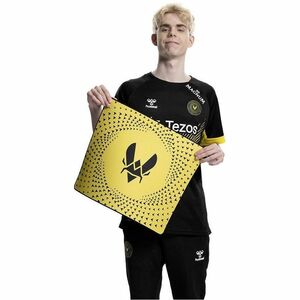 CHERRY XTRFY GP5 Large Gaming Mouse Pad - Vitality - 400 mm x 460 mm x 4 mm Dimension - Yellow - Rubber - Anti-slip - Mouse