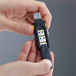 StarTech.com USB-A Port Blocker Schlüssel mit 4x Verriegelung-Staubschutzkappen, Snap-In, Portschutz für Laptops und Compu