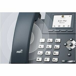 Yealink IP Phone - Corded - Wall Mountable - Classic Gray - VoIP - 6.1 cm (2.4") - 2 x Network (RJ-45) - PoE Ports