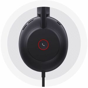 Yealink UH37 Wired Over-the-head, On-ear Mono Headset - Black - Microsoft Teams Certification - Monaural - Supra-aural - 3
