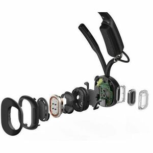Shokz OpenMeet Wireless Open-ear, Over-the-head, On-ear, Over-the-ear Stereo Headset - Black - Binaural - Supra-aural - 29
