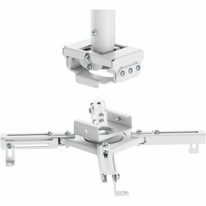 Neomounts CL25-550WH1 Ceiling Mount for Projector - White - Height Adjustable - 35 kg Load Capacity - Steel