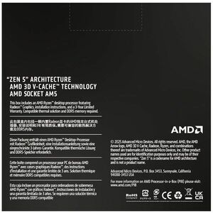 AMD Ryzen 9 9000 9950X3D2 Hexadeca-core (16 Core) 4.30 GHz Processor - Box - 192 MB L3 Cache - 16 MB L2 Cache - 1.25 MB L1