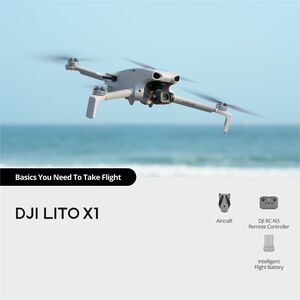 DJI Lito X1 Camera Drone - 2.40 GHz, 2.48 GHz, 5.17 GHz, 5.25 GHz, 5.73 GHz, 5.85 GHz - Battery Powered - Wi-Fi/Bluetooth - 1