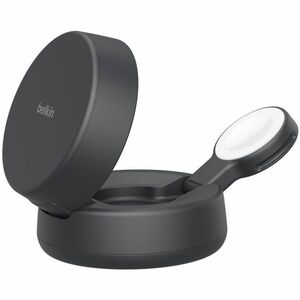 Belkin UltraCharge Pro Induktionsladegerät - Dunkelgrau - für Qi2-fähiges Gerät, iPhone, Smartwatch, MagSafe-fähiges Gerät
