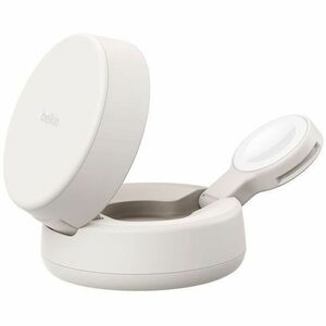Belkin UltraCharge Pro Induktionsladegerät - Sand - für Qi2-fähiges Gerät, iPhone, Smartwatch, MagSafe-fähiges Gerät, Smar