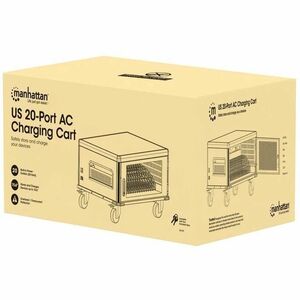 Laptop Charging Cabinet Desktop via AC Adapter (EU) 20-bay, Install device's AC Adapter (power cables) into unit, Suitable