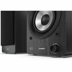 Sharp CP-SS30 2.0 Bluetooth Lautsprechersystem - 60 W RMS - Schwarz - Bücherregal, Tabletop - USB - 2