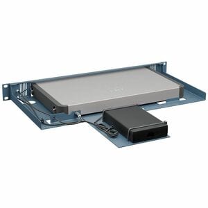 RACKMOUNT.IT 1U Rack-mountable Rackmount Kit for Rack, Power Supply, Network Security/Firewall Appliance - Cisco Metalic Blue