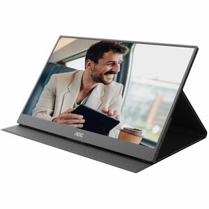 AOC 16T20E2 16" Class Full HD LED Monitor - 16:9 - Black - 39.6 cm (15.6") Viewable - In-plane Switching (IPS) Technology 