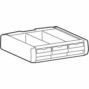 Ergotron Drawer - TAA Compliant - Small - 340.2 g Load Capacity - 3 - Removable, Key Lock, Drawer Divider