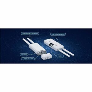 Keenetic Stellar 6 (KAP-650) AX3000 Wi-Fi 6 Indoor/Outdoor Access Point with a Gigabit Ethernet Port and Power over Ethern