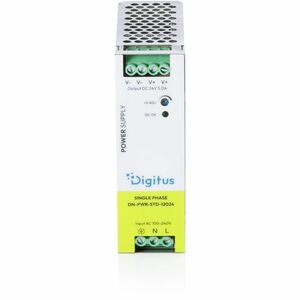 Digitus DN-PWR-STD-12024 Power Supply - 120 W - DIN Rail Mountable - 120 V AC, 230 V AC Input - 24 V DC Output - 89% Effic