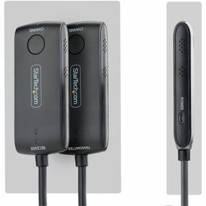 StarTech Wireless HDMI Extender 4K 60Hz, 65ft Range, USB Powered, Plug-and-Play Transmitter and Receiver Kit - Extend 4K 6