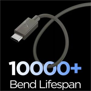 Spigen 1.50 m USB-C Data Transfer Cable - Cable for USB Device, Smartphone, Tablet, Notebook - First End: 1 x USB Type C -