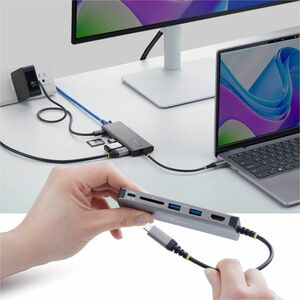 StarTech.com USB 3.2 Type C Docking Station for Notebook, MacBook, Mobile Workstation, Workstation - Charging Capability -