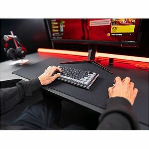 CHERRY XTRFY K63W Pro G8A-2560 Gaming Keyboard - Compact - Wired/Wireless Connectivity - USB 2.0 Type A Interface - RGB LE