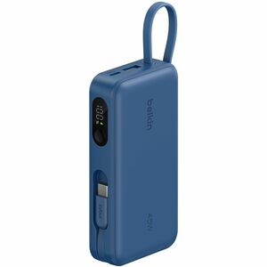 Belkin UltraCharge Power Bank - Blue - For iPhone, iPad Air, iPad mini, iPad Pro - 10000 mAh - 45 W - USB Type-C Connector