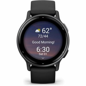 Garmin vívoactive 5 Smart Watch - Slate, Black Case Color - Black Band Color - Aluminium, Anodized Aluminium Case Material
